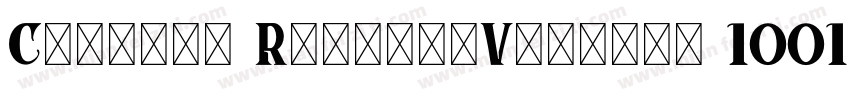Canopee RegularVersion 1001字体转换
